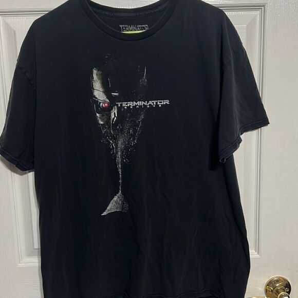 🔥TERMINATOR GENISYS Movie Graphic Tee - Horror - Couple of Flaws - not Vintage - Picture 1 of 7